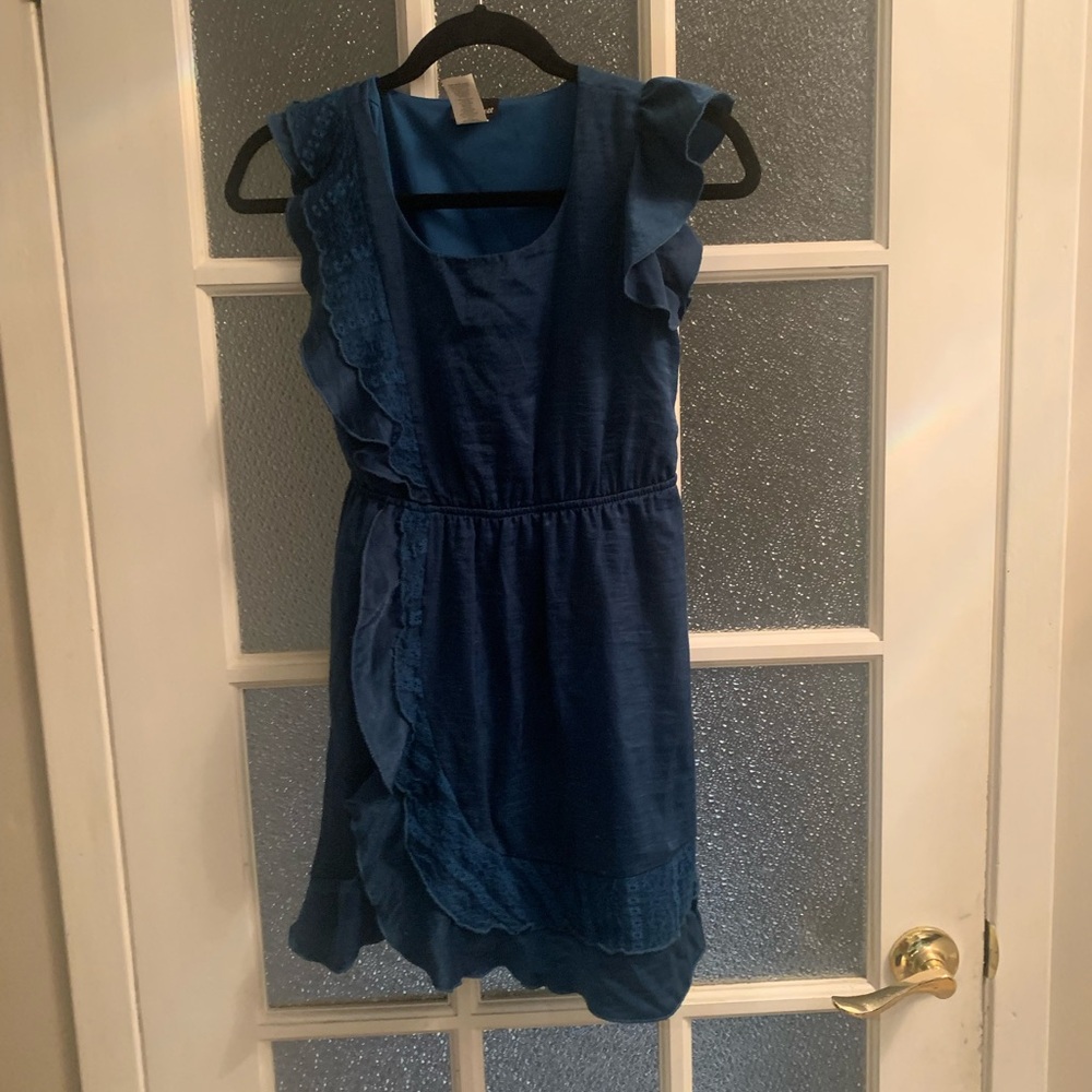 “Paper Doll” Blue Girls Dress
